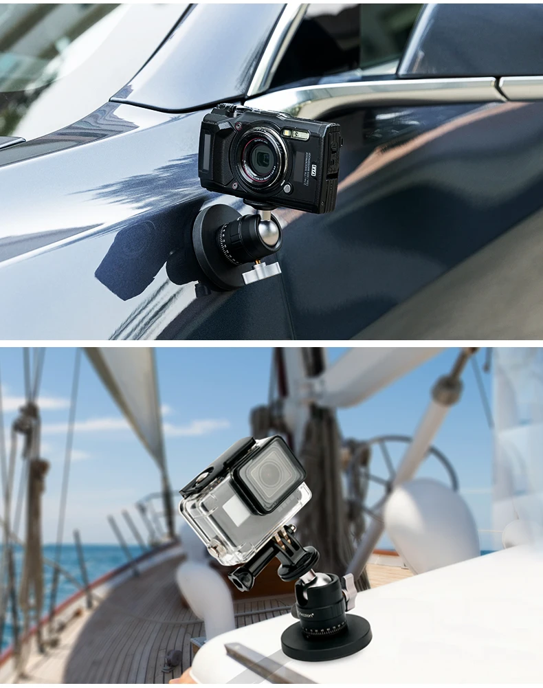 Magnetic Mount for Action Camera - Car Holder & Dashcam Filming Accessory