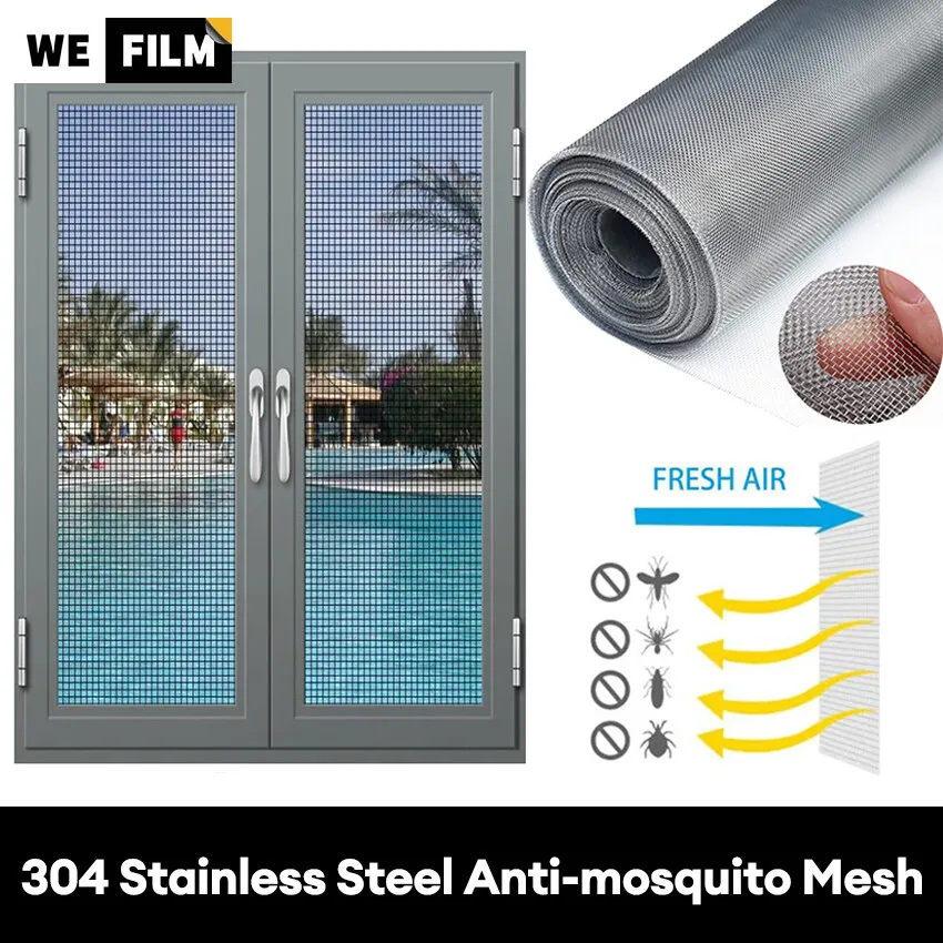 Window Screen Mesh Stainless Steel Woven Mesh Wire Mesh for Door Patio Cabinet fly mosquito window net mosquito window net anti mosquito window screen