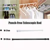 18-50cm Multifunctional Telescopic Pole,Household Adjustable Metal Rod,Punch-Free Wall Mounting Rack for Clothes Towels Shoes 1