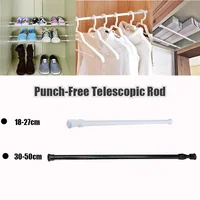 18-50cm Multifunctional Telescopic Pole,Household Adjustable Metal Rod,Punch-Free Wall Mounting Rack for Clothes Towels Shoes 1