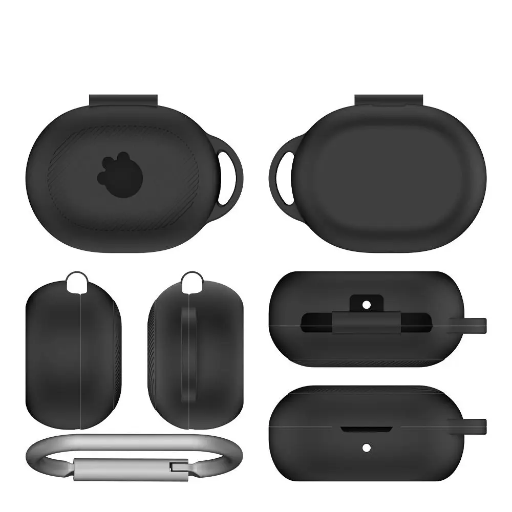 Silicone Earphone Case Shockproof With Keychain Protective Cover Anti-Scratch for SteelSeries Arctis GameBuds