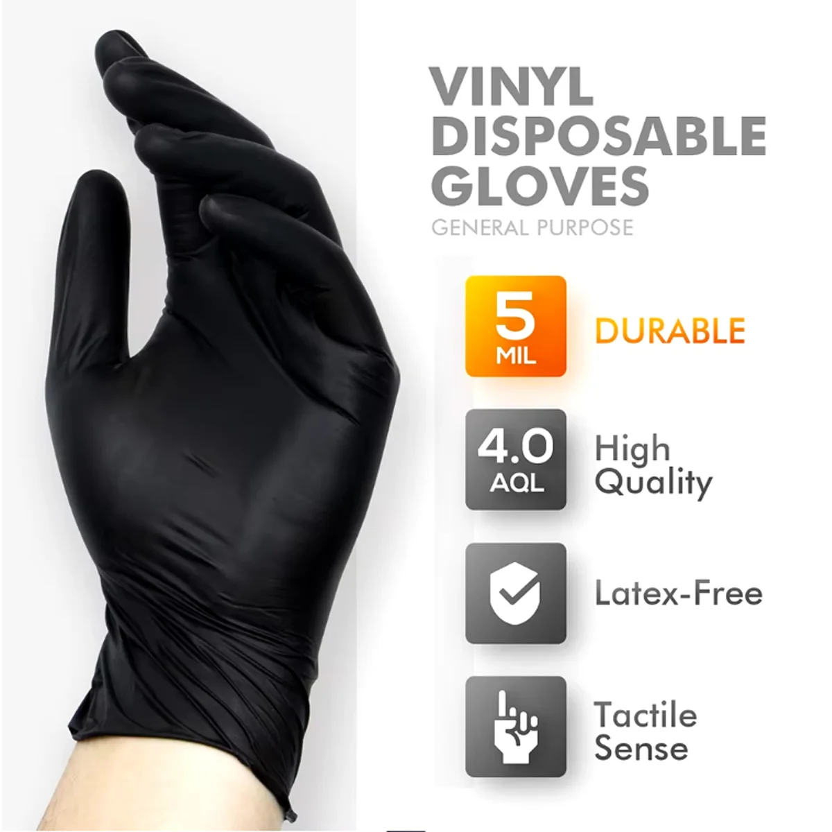 Black Disposable Gloves 3