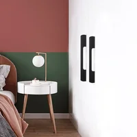 ยาว 1 เมตรลิ้นชักสีดําทองตู้ครัวจับห้องนอนจับสําหรับ Dresser ตู้เสื้อผ้าตู้เสื้อผ้าจับเฟอร์นิเจอร์ฮาร์ดแวร์ 2