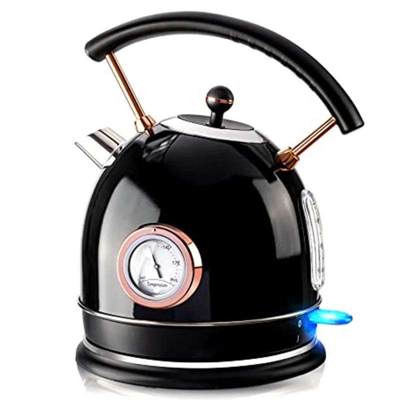 

RTS New stainless steel 1.8 liter quality electronic water kettles retro electric kettle home appliances