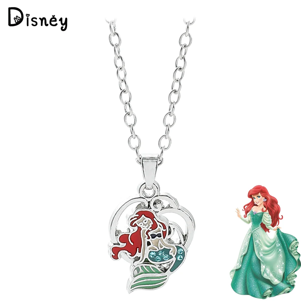 Enchanted Disney Fine Jewelry Womens 1/10 CT. T.W. Genuine White 14K Rose  Gold Over Silver Sterling Silver The Little Mermaid Ariel Princess Pendant  Necklace - JCPenney