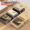 4-piece Storage Box Non-woven Fabric Breathable Moisture-proof Collapsible Storage Box With Leather Handle For Storage Bedding 5