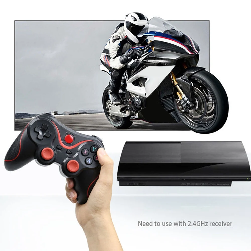 Wireless ȵ̵ Gamepad T3 X3 Wireless Joystick Game Controller Bluetooth BT3.0 Joystick for Mobile Phone PC TV Holder