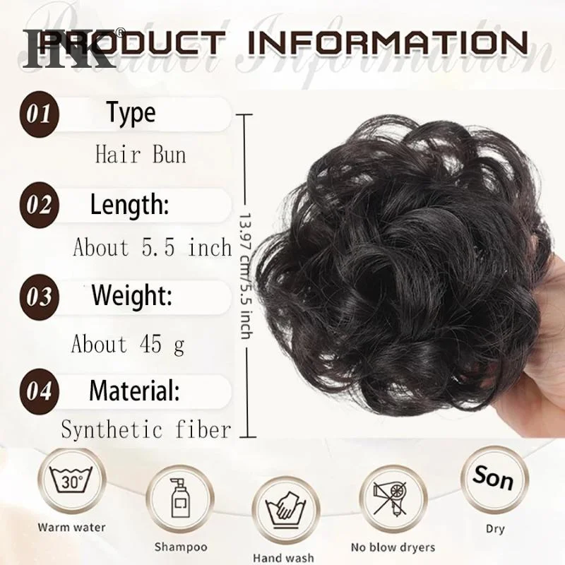 Coda di Cavallo Sintetica con Clip, Capelli Ricci Naturali e Voluminosi, Accessorio per Capelli da Donna, Strumento di Styling Realistico per Aumentare il Volume - immagine 6