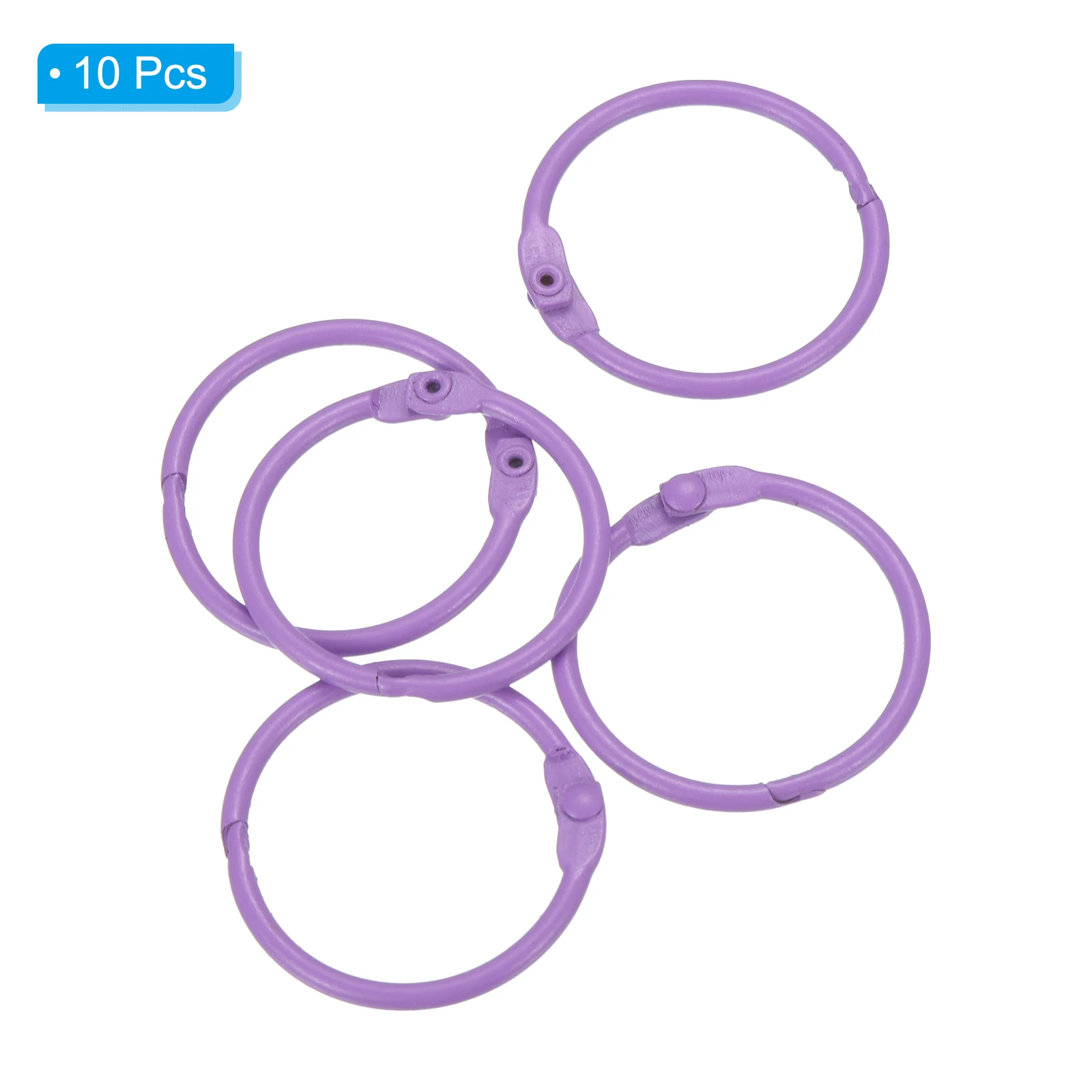 Loose Leaf Binder Rings Book Hoops Metal Flash Card Book Binding Rings 10Pcs For Key Chain Index Card Scrapbooks Office Supplies