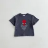 2024 Fashion Boys T-shirt Round Neck Loose Short Sleeves Tees Summer Clothing Spider Man Boys Tops T Shirts Children's Wear Tee 6