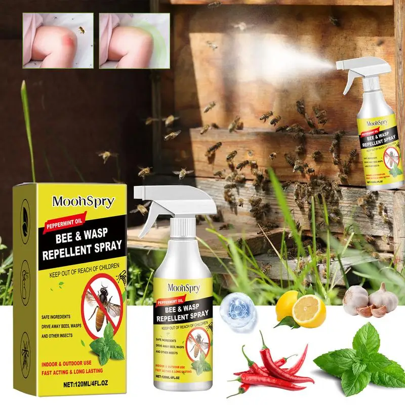 

Wasp Repellent Outdoor 120ml Wasp Outdoor Wasps Hornet Control Wasp Spray Natural Plant-Based Outdoor Safe Harmless Protection