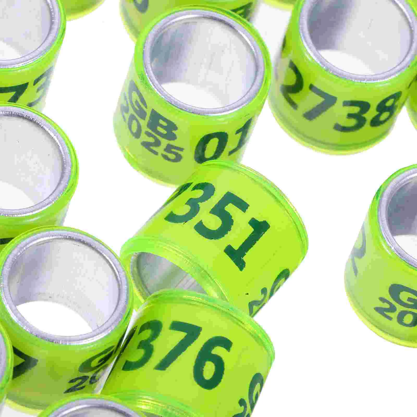 50 Pcs Leg Ring Homing Pigeon Anklet Bird Bands Aluminum Plastic Pigeons Foot Rings Frame