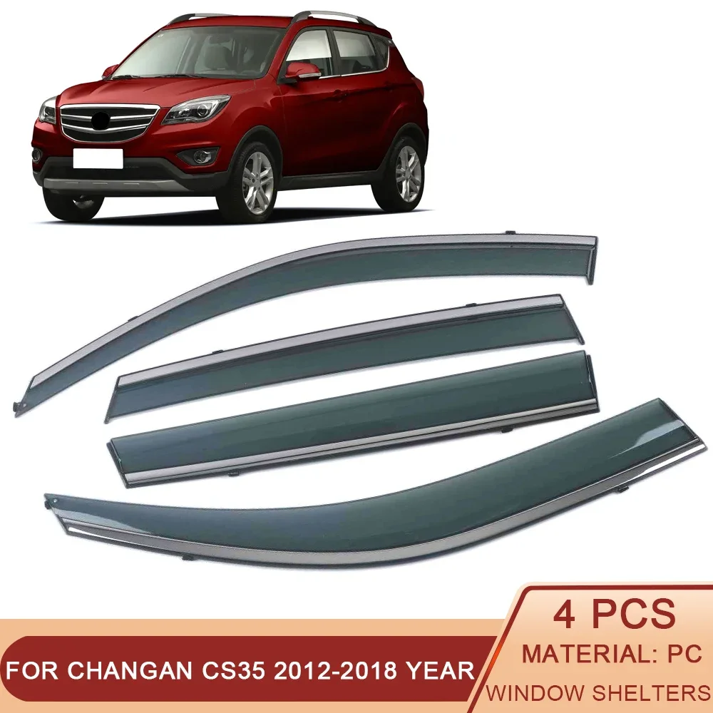

ForChangan CS35 2012-2018 Car Window Sun Rain Shade Visor Shield Shelter Protector Cover Sticker Exterior Accessories