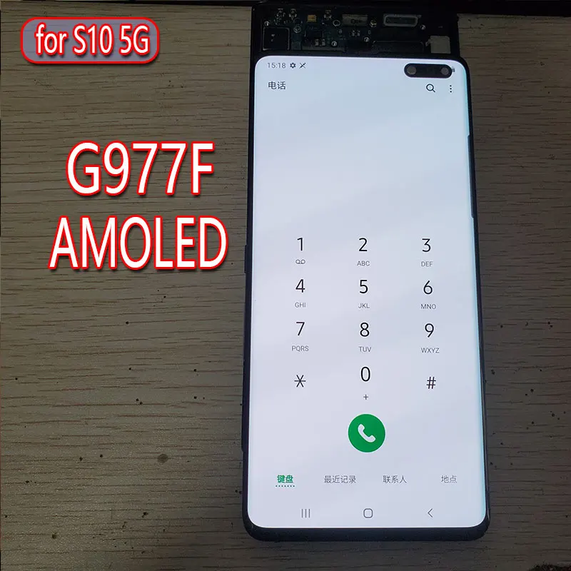Adatto Per Samsung Galaxy S10 5G Schermo Lcd S10 5G Lcd Touch Screen G977 Display Lcd G977F Digitalizzatore Lcd