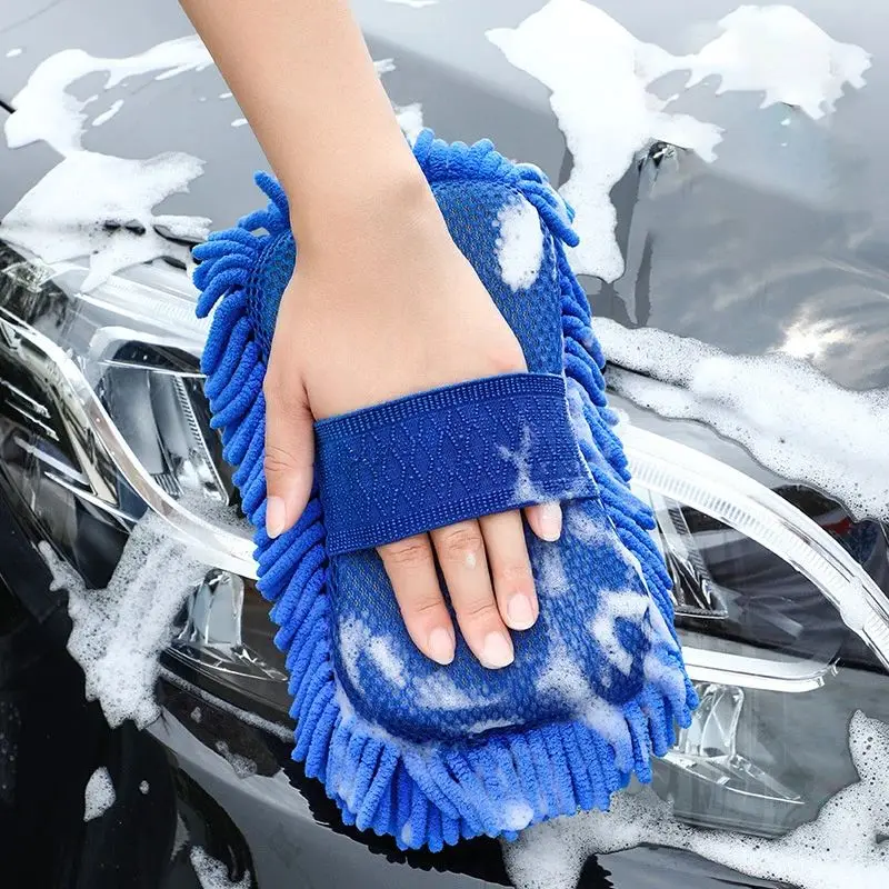 Auto Cleaning Sponge Brush Car Wheel Tire Wash Wipe Water Suction Wax Polishing Tyre Tools