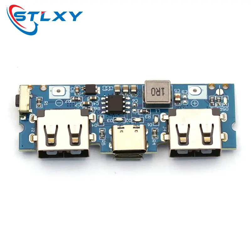 마이크로/타입-C USB 5V 2.4A 듀얼 USB 18650 부스트 배터리 충전기 보드 모바일 전원 은행 액세서리 전화 DIY