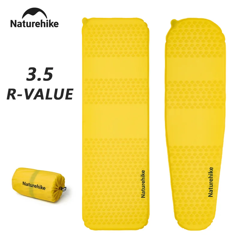 Naturehike Camping Self-inflating Air Mattress 3.6 R-value Ultralight Portable Automatic Inflatable Air Mats Sleeping Pad