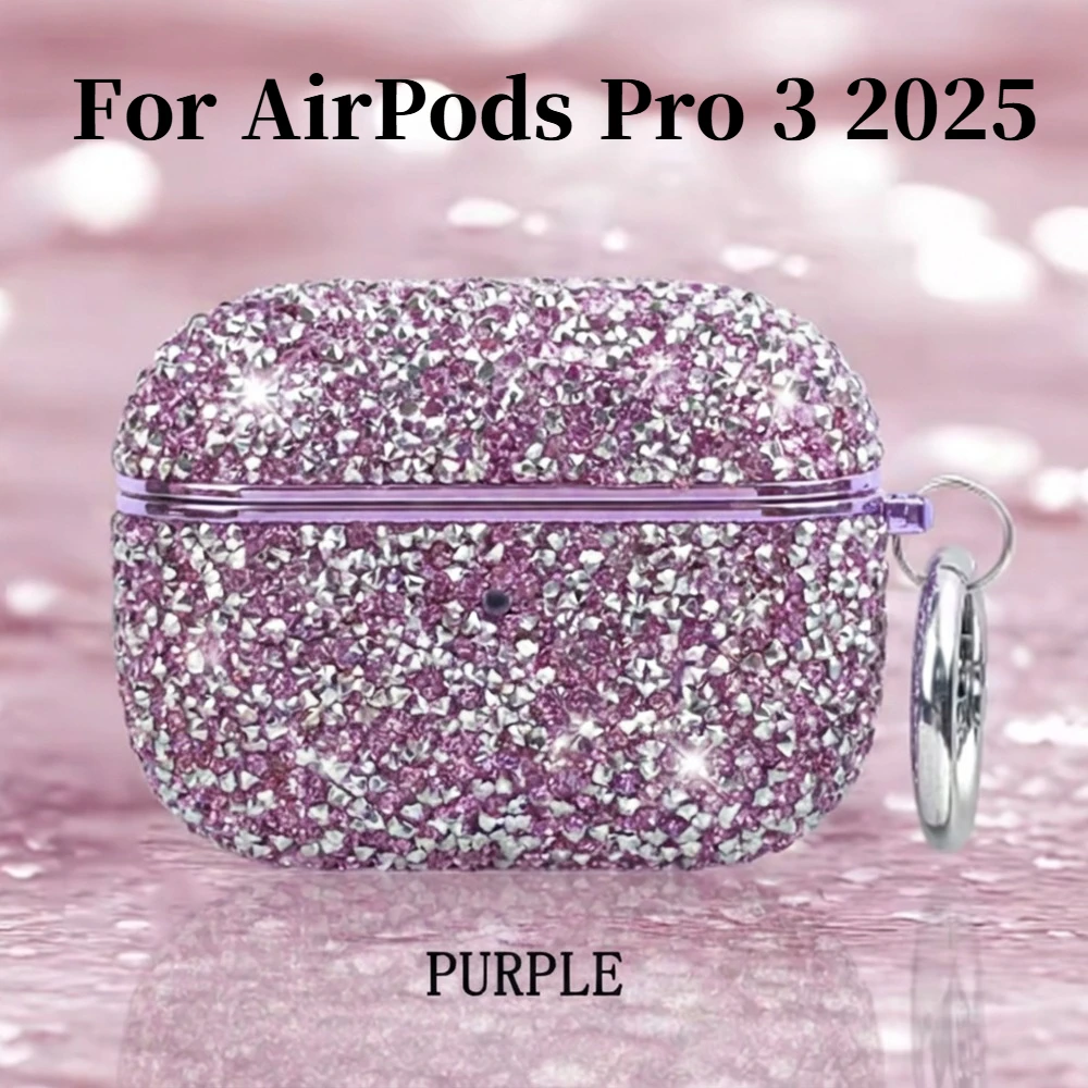 Sparkly Bling Glitter Diamond Case with Keychain Ring - Protective Cover