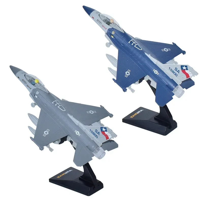 F16 Toy Alloy Fighter Model acoustooptic return force aviation military aircraft model Ornament Gift 2
