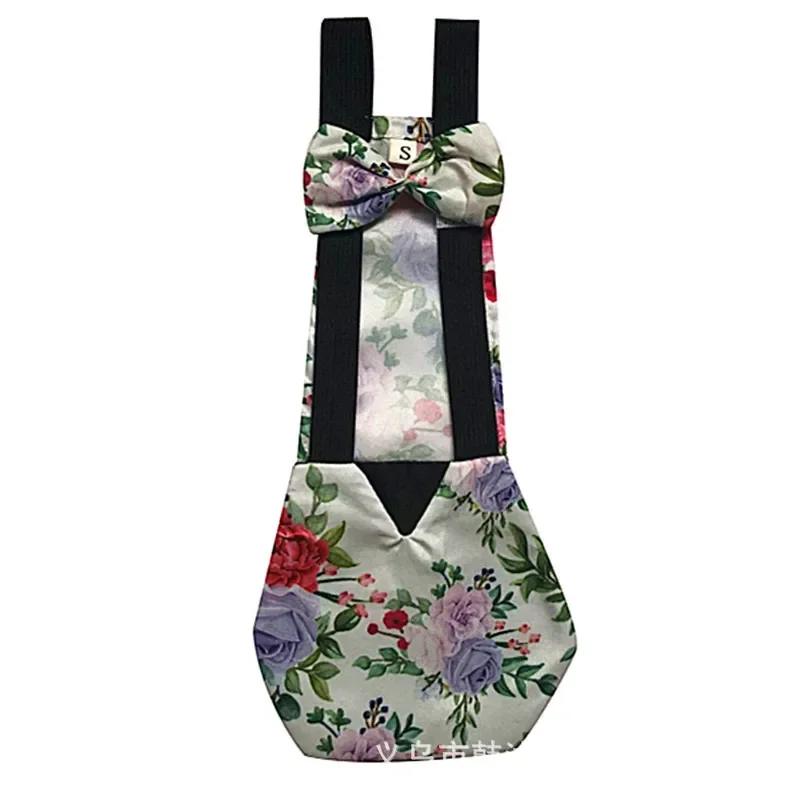 Pet Supplies Duck Diapers Goose Flight Suits Cute Chicken Physiological Pants Washable Nappy With Elastic Band Bowknot Design poultry cloth diapers