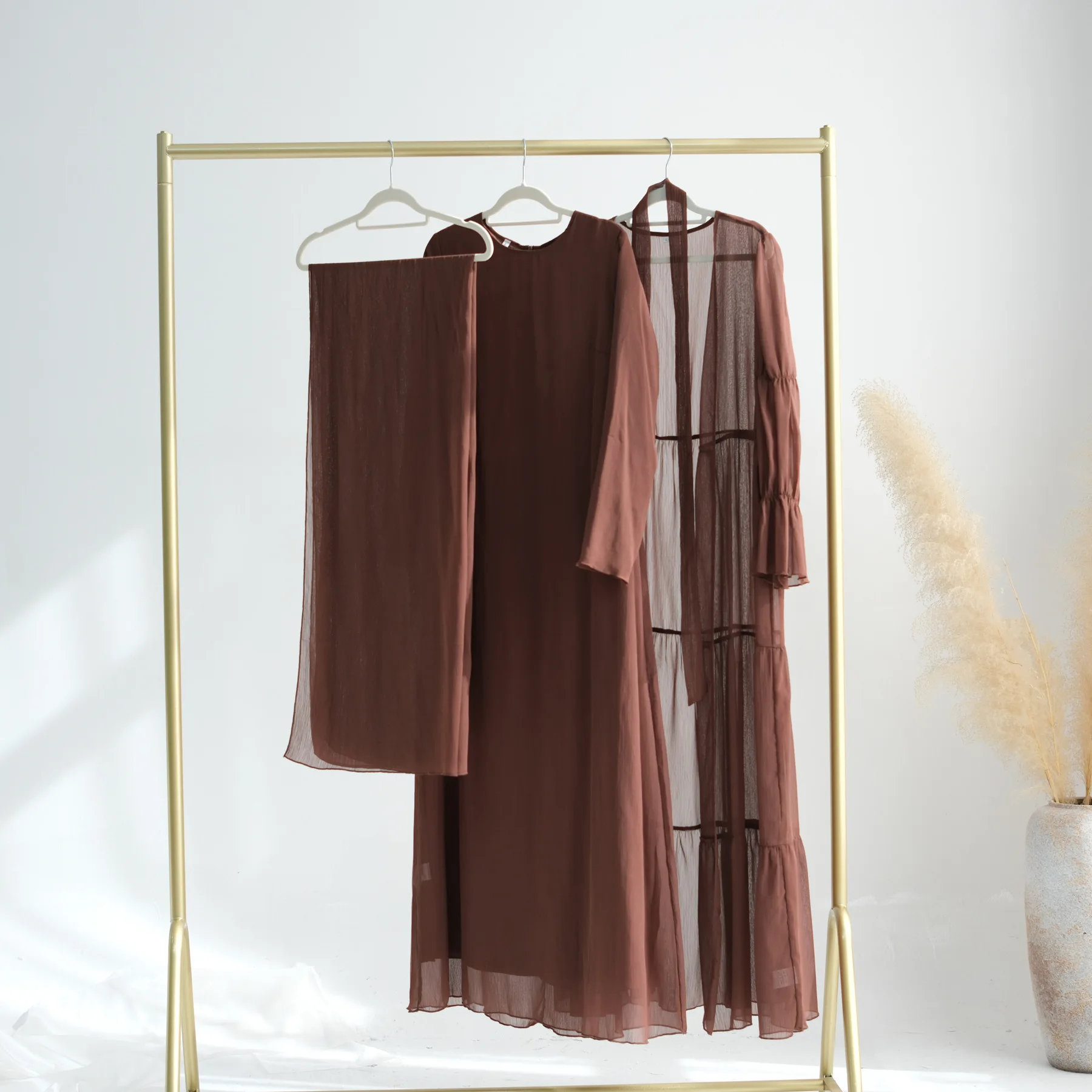 3pcs Brown