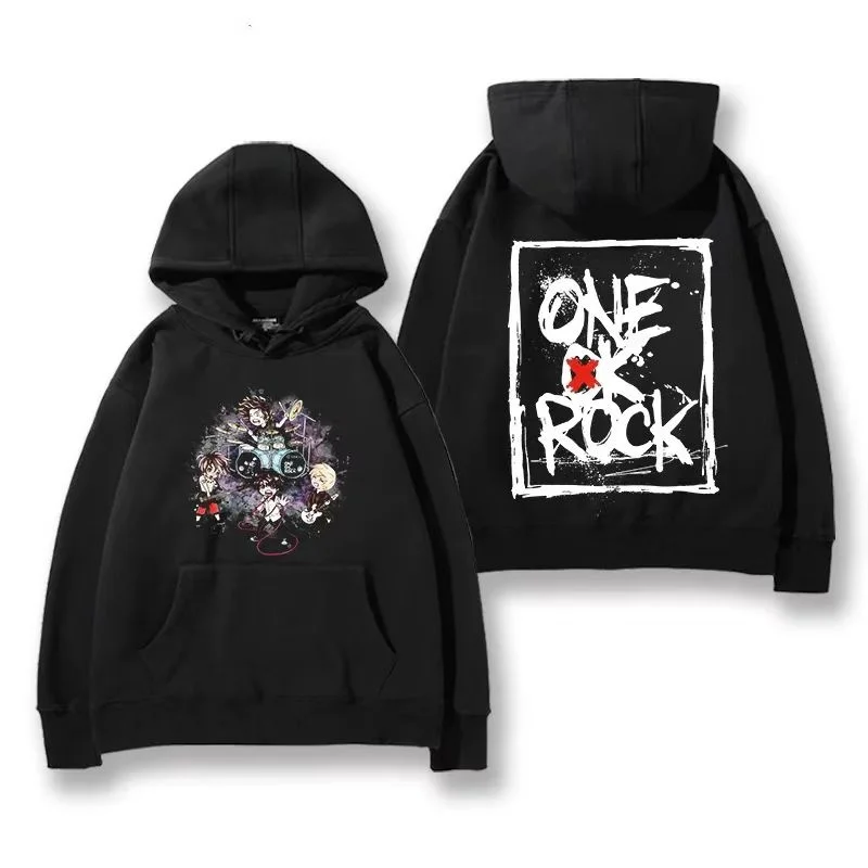One OK Rock Band Hoodie Men's AutumnWinter Japanese Rock Personalized Loose Cotton Printed High Quality Hoodie 4