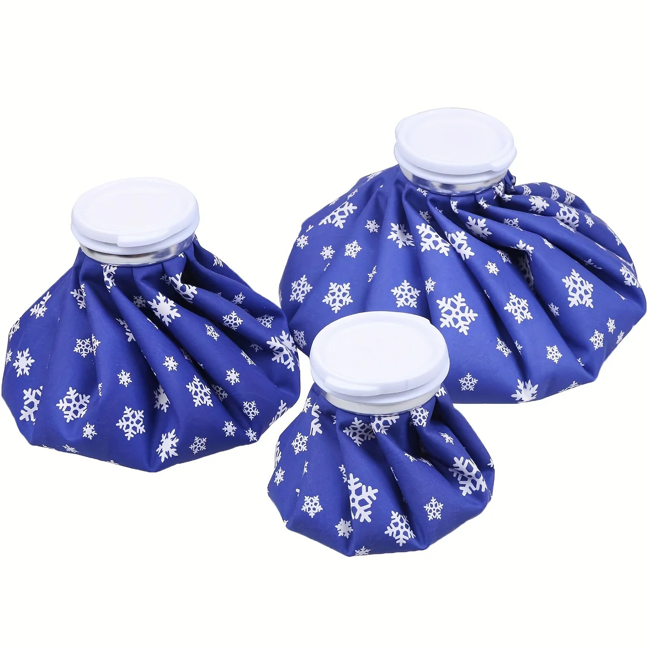 Medical Ice Pack Reusable Ice Bag Set for Pain Relief-3 Sizes (6", 9", 11")-Cotton Material Heat Pack for Knee, Head, Leg Versatile Cold