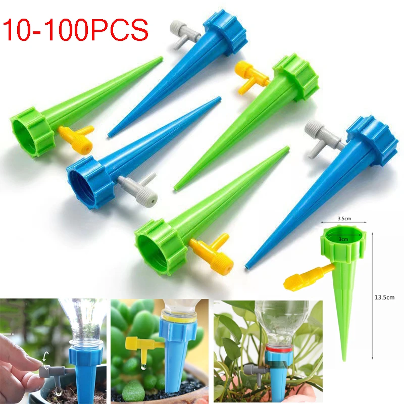 10-100pcs Drip Irrigation Set Automatic Watering Irrigation Dropper for Greenhouse Indoor Plant Watering Device Garden Gadgets