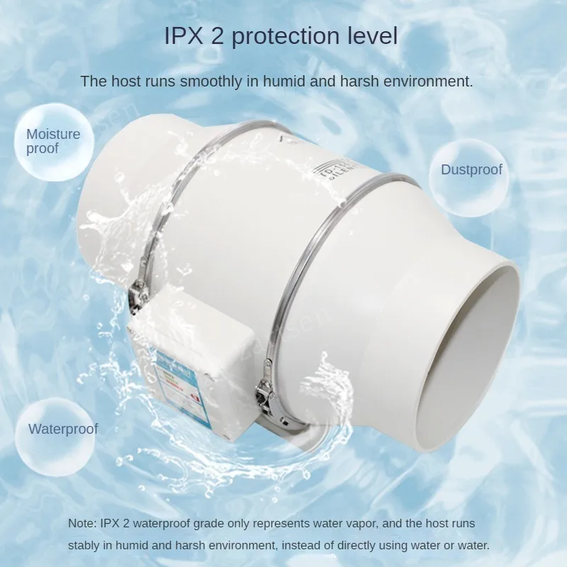 مروحة عادم صناعية لأنبوب المطبخ ، أنبوب لاصق ، مست...