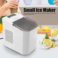 Portable Countertop Ice Maker 160W Full Automatic Edible 9 Ice Cubes in 8 Mins Durable ABS Ice Cube Maker for Home Bar Office 1