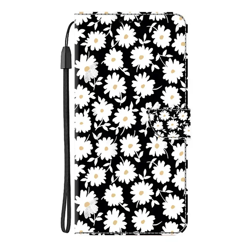 Elegant Leather Flip Wallet Phone Case with Magnetic Stand - Cute Design