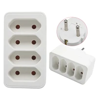 1ชิ้นตัวแปลงปลั๊กไฟยุโรปปลั๊กแปลงสามรูขยายได้อเนกประสงค์ปลั๊กแปลงพลังงาน10A 250V 1