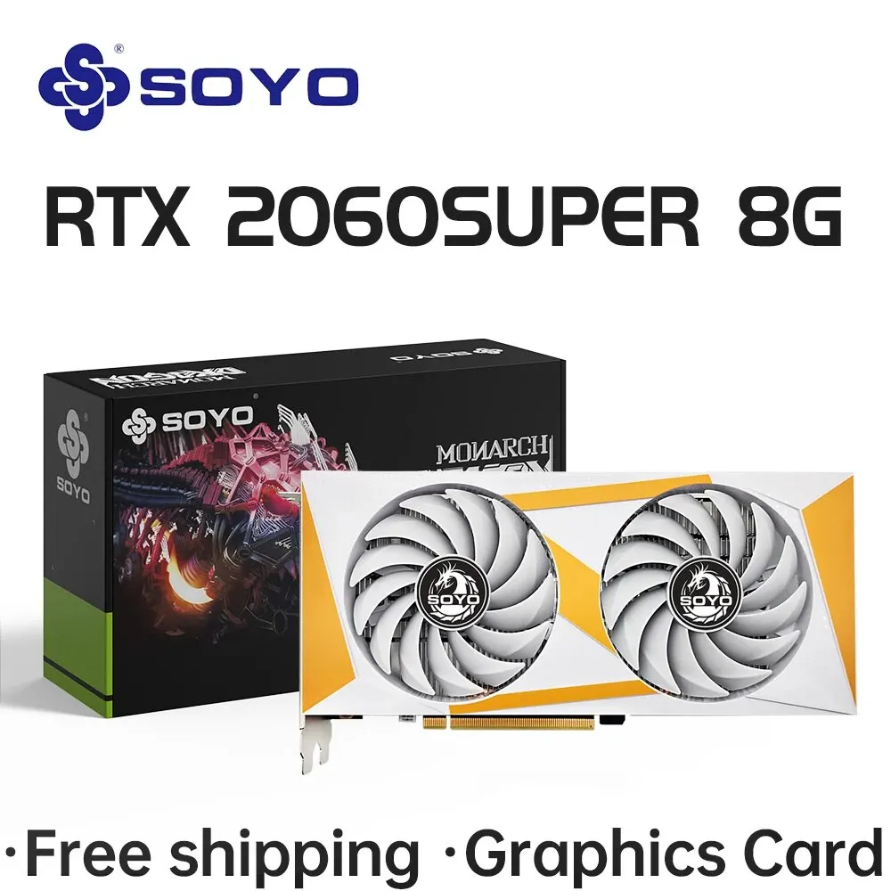 Soyo Nvidia Geforce Rtx2060 Schede Grafiche Super 8G Gddr6 Memoria Video Hdmi Dp Scheda Video Di Gioco Muslimante Per Pc Desktop