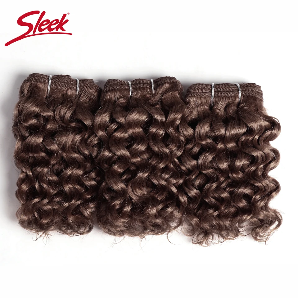 Human Hair Extensions Human Hair Bundles Sleek Indian Remy Jerry Curl Brown 4# Double Drawn 27# Piano Color P1B/30 P4/27 Bundles Hair Extension 3Pcs Total 100 Grams