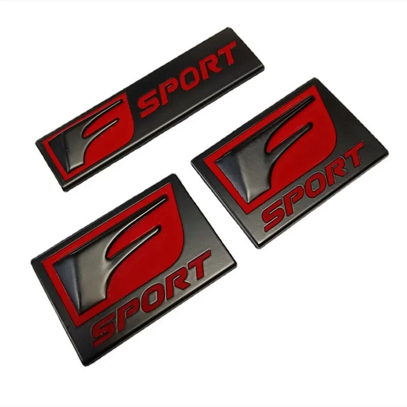 

3D Metal Black Red Logo F SPORT Emblem FSPORT Nameplate Car Fender Badge Trunk Decal For Lexus F SPORT Sticker Accessories