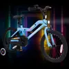 16-18 Inch Kids Bike with LED Lights, Training Wheels, Adjustable Seat & Handlebar, Kickstand