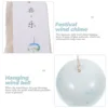 Ceramic Wind Chime Japanese Style Decor Bell Car Pendant Praying Window Blue Ornaments 6