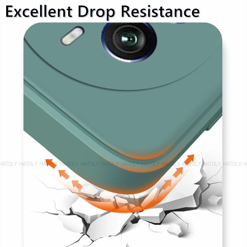 Luxury Shockproof Liquid Silicone Phone Case - Original TPU Protective Back Cover