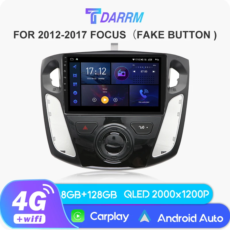 9 ''Android Car Multimedia Video Player Navigazione Per Ford Focus Mk3 2012-2017 Gps Carplay 2Din Bluetooth Stereo Car Autoradio