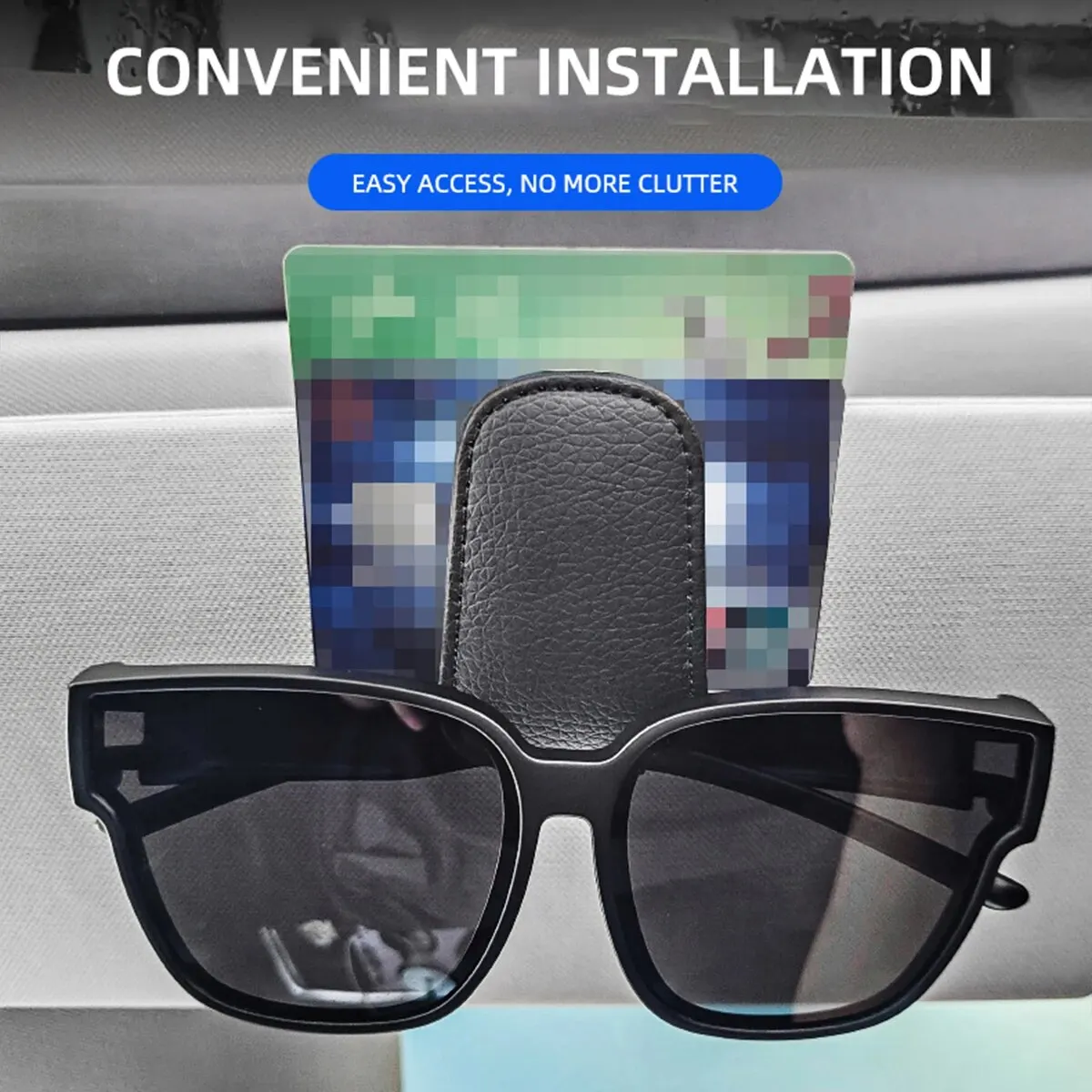 1pcs Universal Car Eyeglass Clip Sun Visor Glasses Holder Card Ticket Sunglasses Storage Holder Fastener Auto Interior Organize car sunglasses clip sun visor organizer