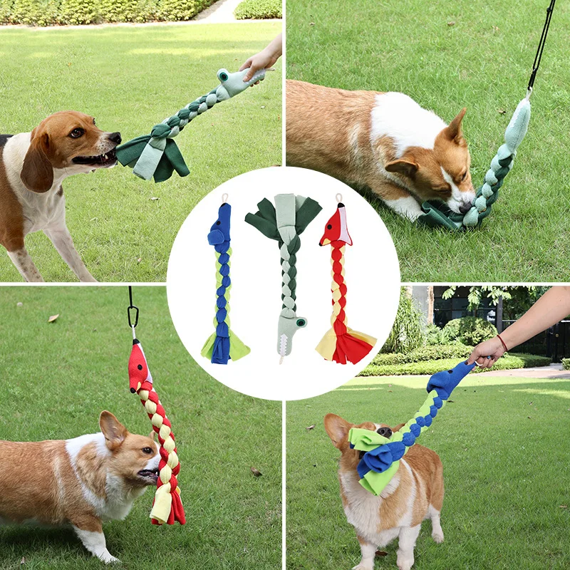 

New Product Creative Dog Toys Pet Toy Plush Filled Shape Rainbow Sugar and Bulb Toy Squeaky Bite-Resistant Pet Supplies