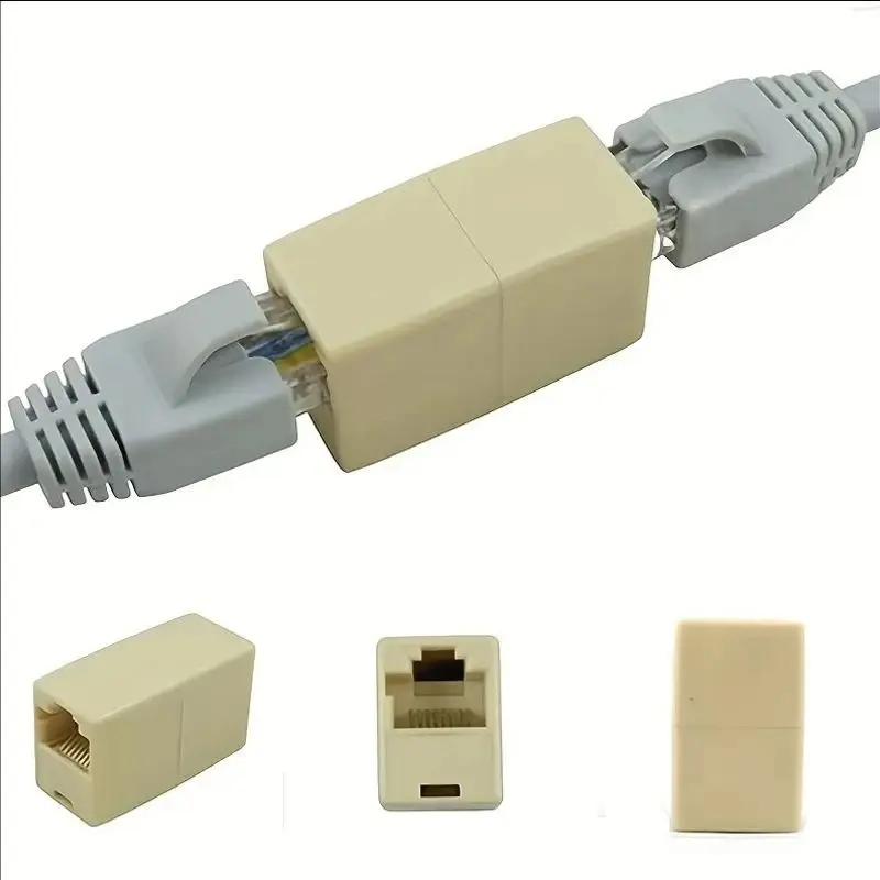 5/10개 네트워크 이더넷 듀얼 스트레이트 헤드 랜 케이블 조이너 커플러 RJ45 CAT 5 5E 6 6a 연장 플러그 네트워크 케이블 커넥터