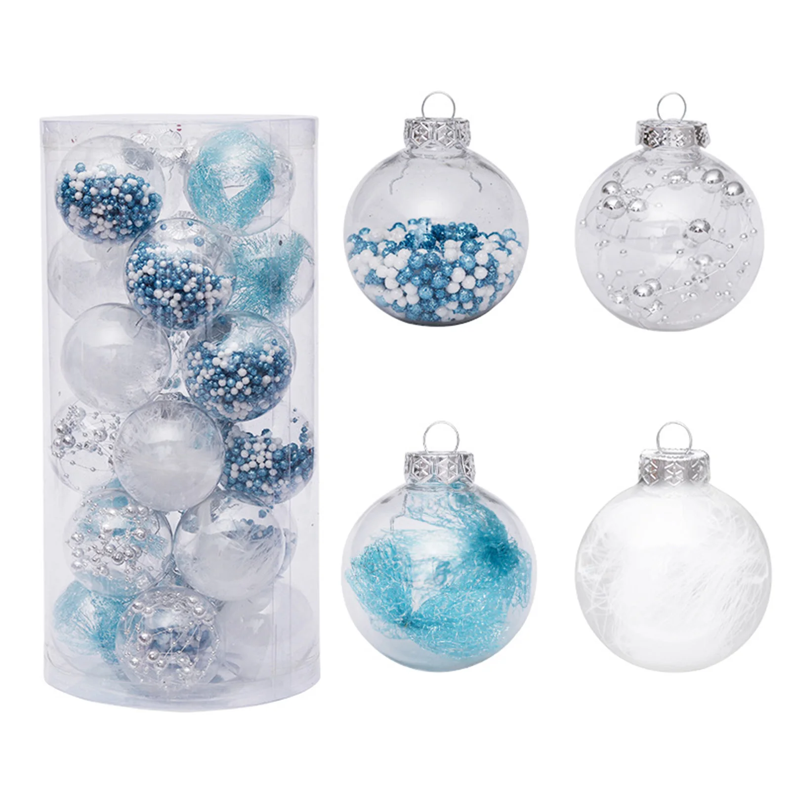 

Набор украшений в виде рождественских шаров, 24 шт., рождественские украшения, подвески для рождественской елки, рождественские подвесные шары, праздничный декор для вечеринки