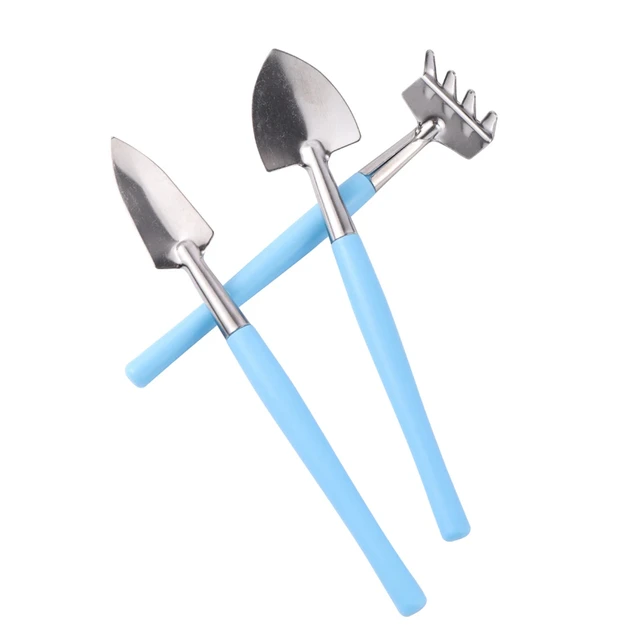 1Set 3Pcs/4Pcs Gardening Hand Tool Mini Spade Shovel Rake Harrow Yard Flower Planting Cultivation Weeding Transplanting Digging 3