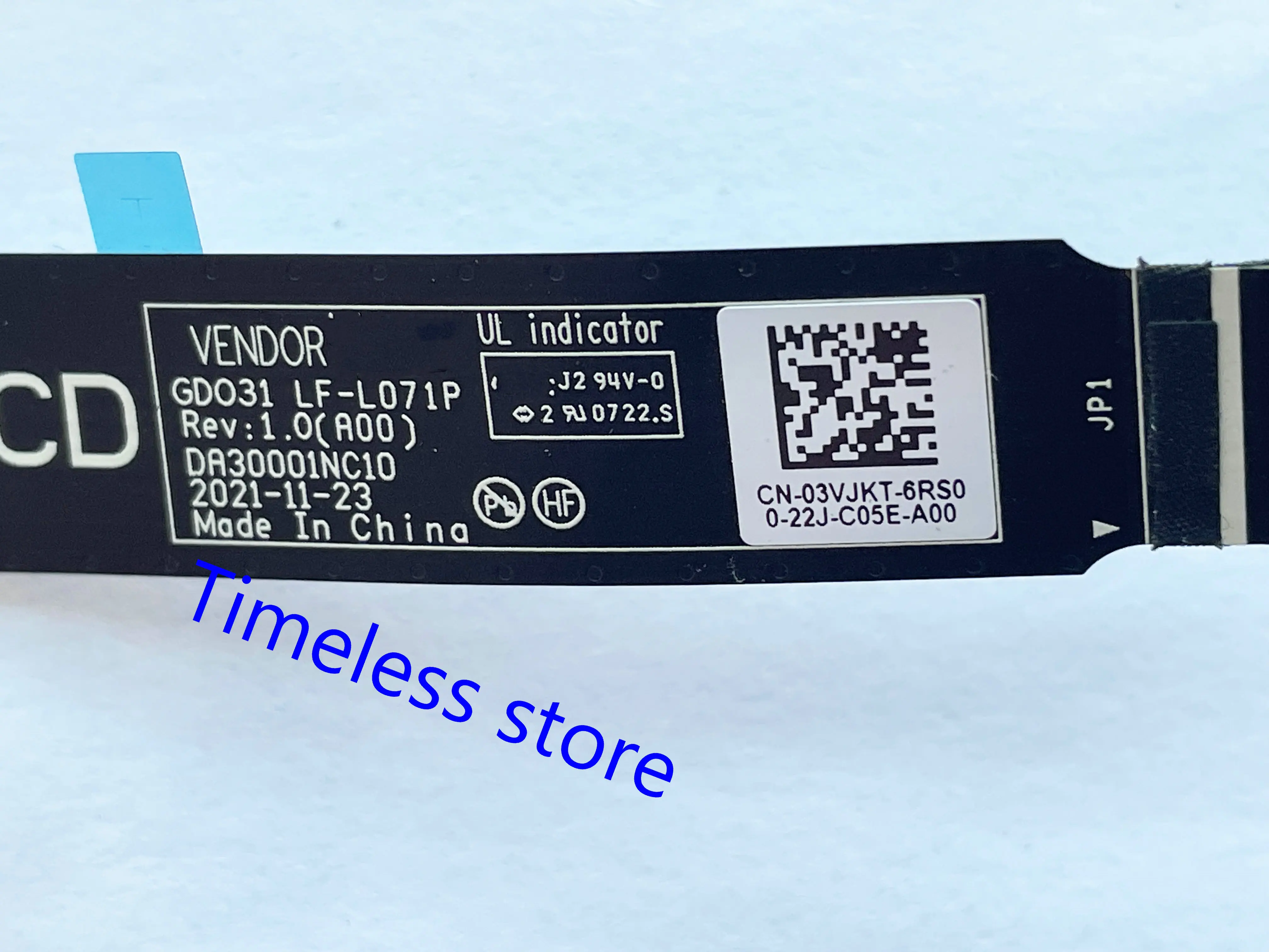 Webcam para Dell Xps13 9320 Plus 2023 Cabo da Câmera 03vjkt 3vjkt Lf-l071p Da30001nc10 Novo - Imagem 5