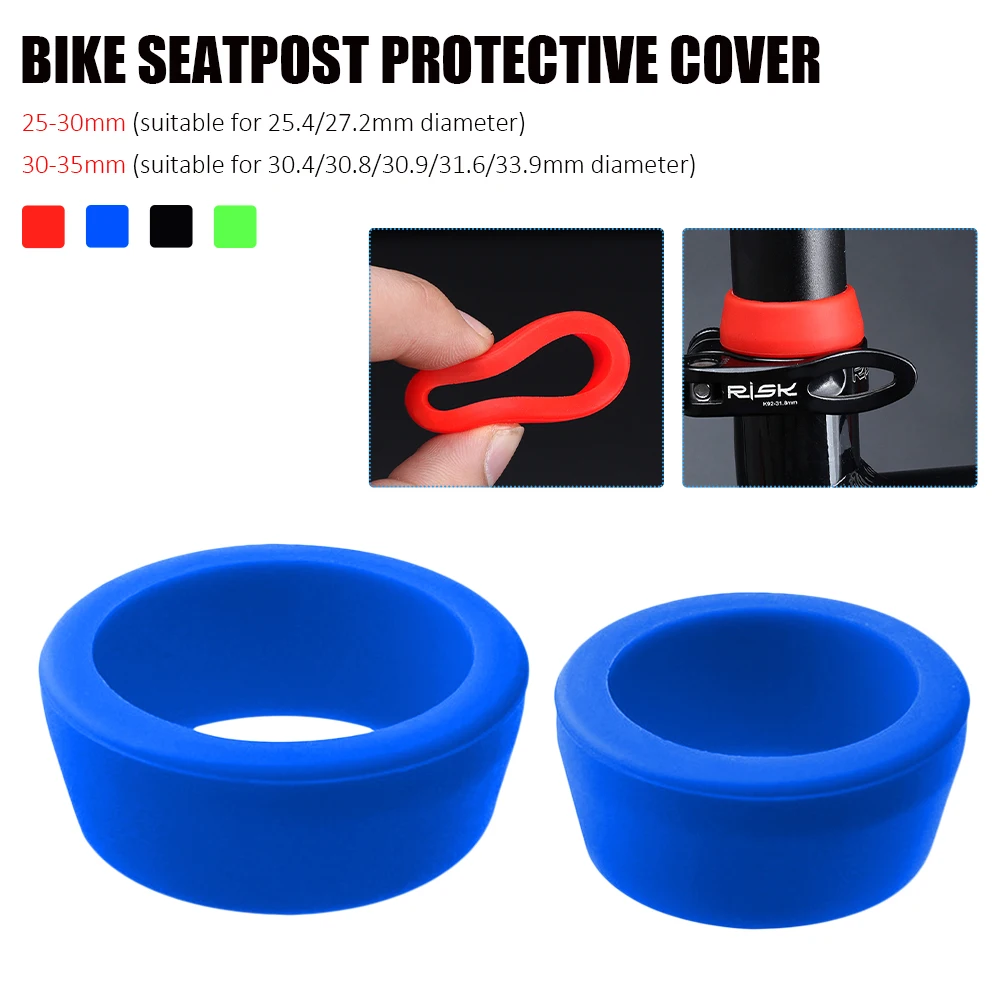 Bicycle Seat Post Rubber Ring Dust Cover Silica Gel Waterproof Mtb Road