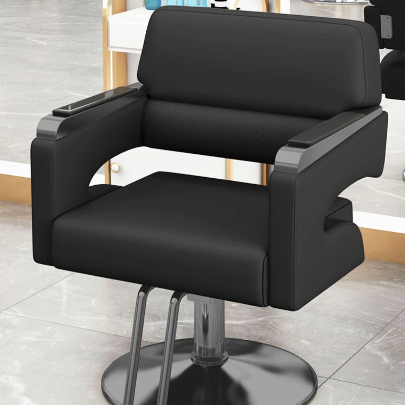 

Hairdressing Lift Perm Hair Dyeing Barber Chair Swivel Barbershop Simple Barber Chair Silla De Barbería Salon Furniture
