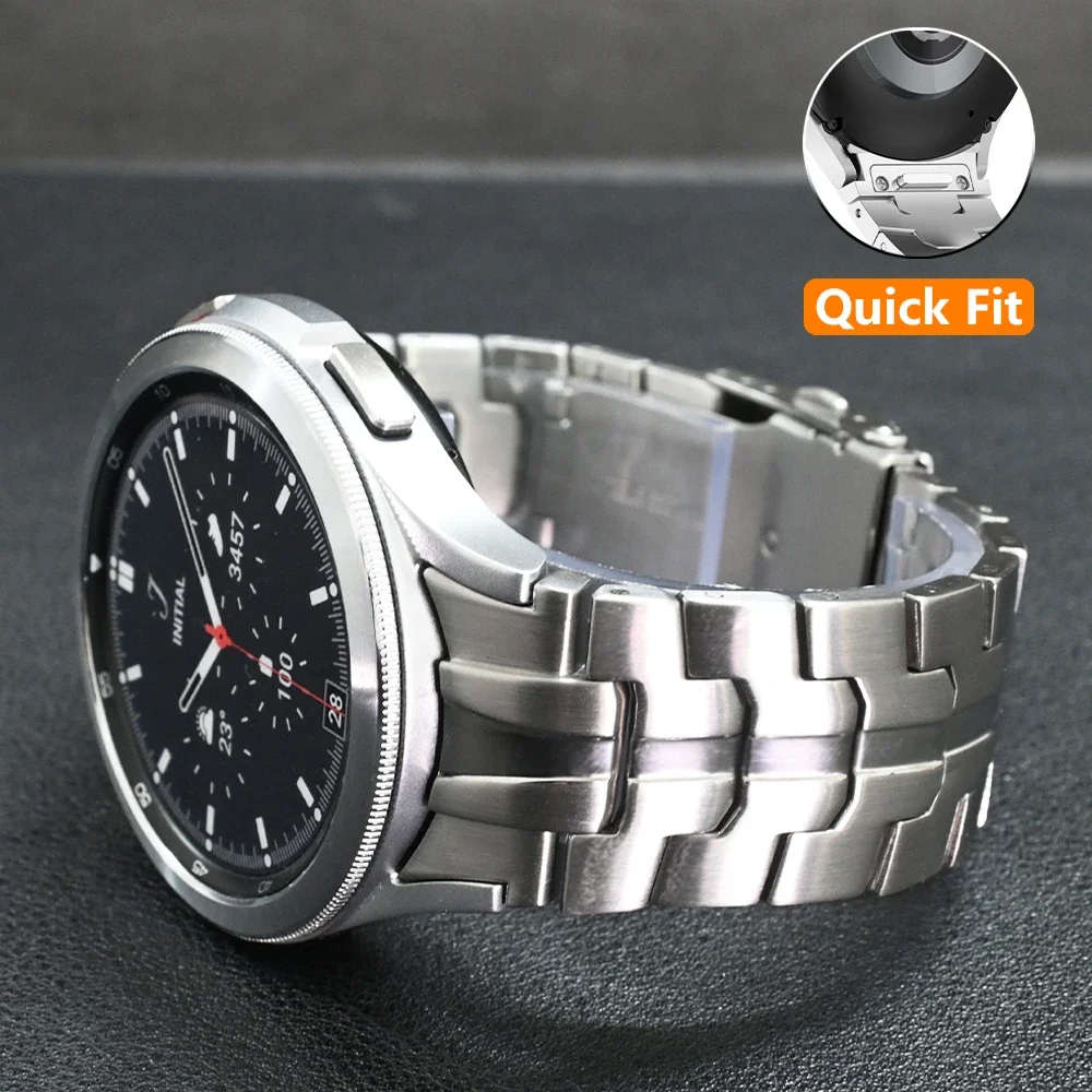 Premium Quick Fit Stainless Steel Watch Strap - Seamless Design, No Gaps