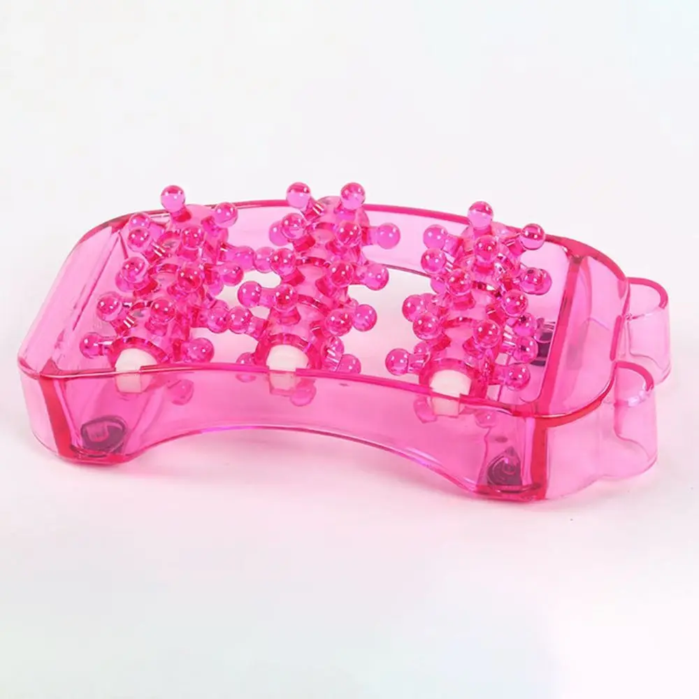

Mini Foot massager Stress Relief Plastic Foot Point Massage Roller Durable Wear-resistant Three Row Foot Massager Women