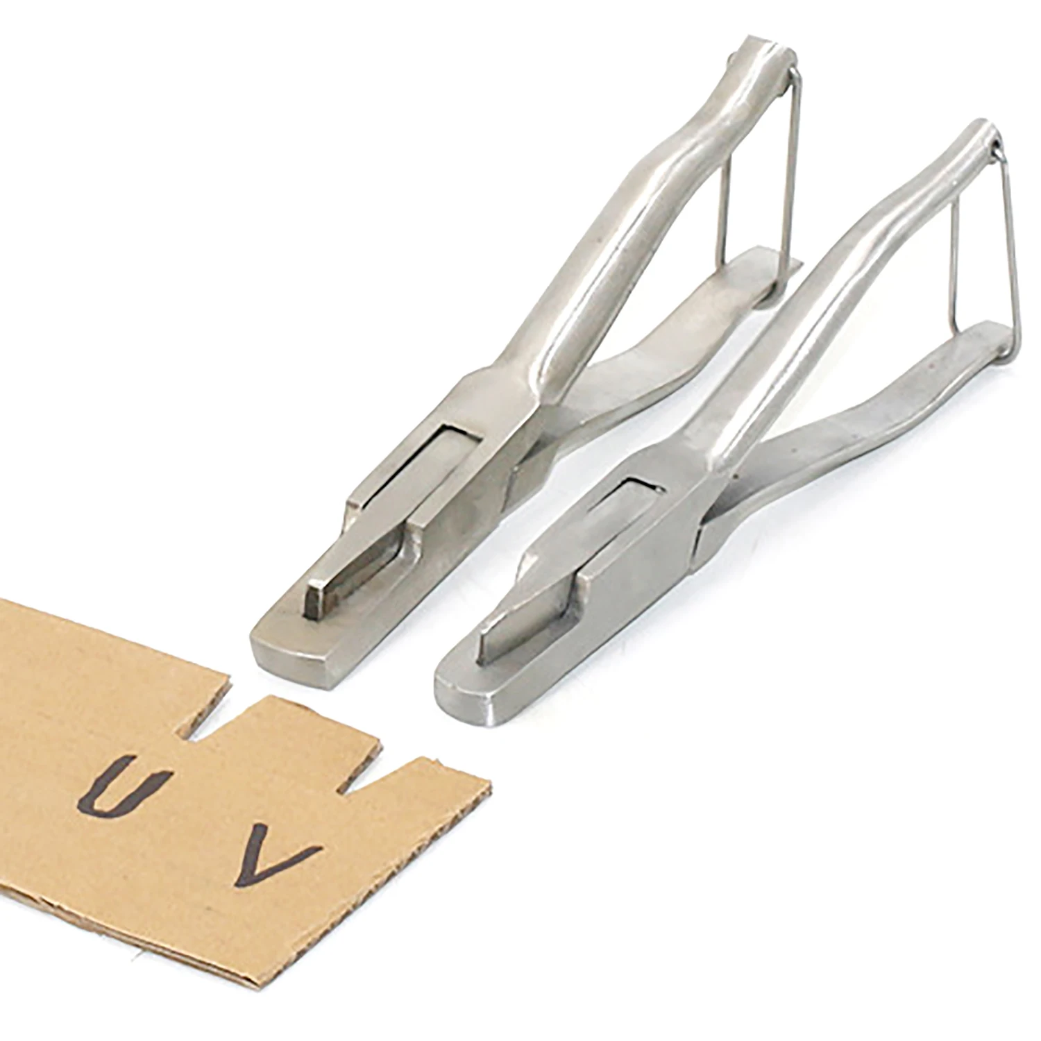 Animal Ear Pliers V-shaped U-shaped Pig Ear Punch Stainless Steel Clamp Piglets Identification Piercing Marking